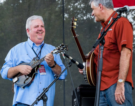 Ron and Steve at Bloomin' Bluegrass 2017, by Nathaniel Dalzell